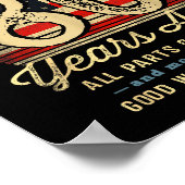 Poster Built 80 Years Ago Funny 80th Birthday Usa Flag  (Coin)