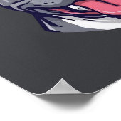 Poster Built Tough Pit Bull - Bully Dog Lover Graphic Art (Coin)