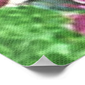 Poster Buisson de roses lavande (Coin)
