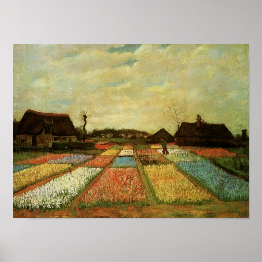 Poster Bulb Fields Holland (F186) Van Gogh Fine Art (Devant)