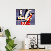 Poster BULEX Chauffage d'eau belge Annonce Vintage (Bureau à domicile)