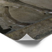 Poster Bull ailé sur la façade du roi Sargon II (Coin)