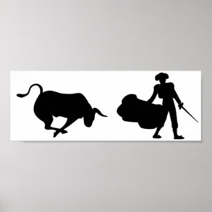 Poster Bull and Matador