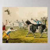 Poster "Bull Baiting", pub. de Thomas McLean, 1820, (prin (Devant)