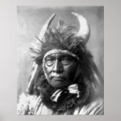 Poster Bull Chief — Apsaroke : 1908 (Devant)