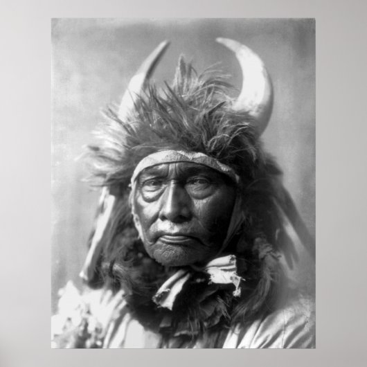 Poster Bull Chief — Apsaroke : 1908 (Devant)