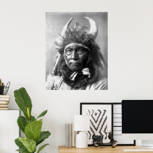 Poster Bull Chief — Apsaroke : 1908 (Bureau à domicile)