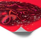 Poster Bull Coureur À L'Affiche De Nuit Red Starry (Coin)