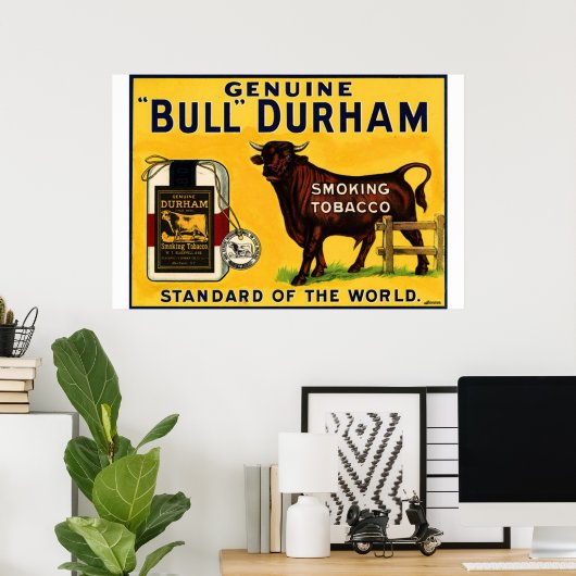 POSTER BULL DURHAM (Bureau à domicile)