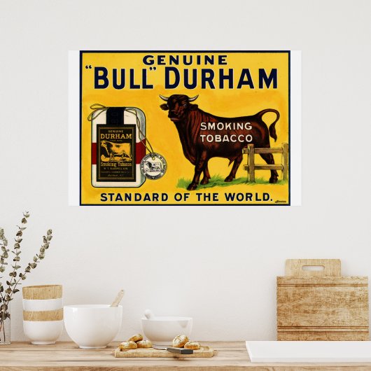 POSTER BULL DURHAM (Cuisine)