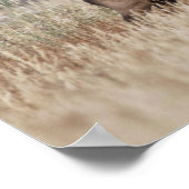 Poster Bull Elk dans le pré | Parc national de Yellowston (Coin)