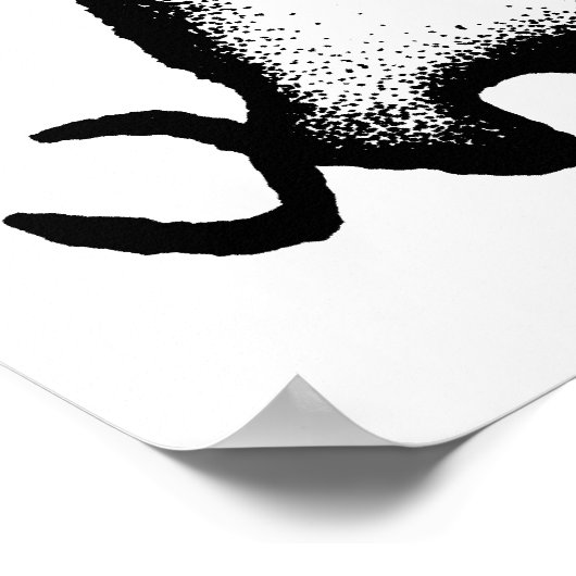 Poster Bull - noir (Coin)