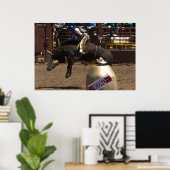 Poster Bull rider est accroché pour ma vie chère (Bureau à domicile)
