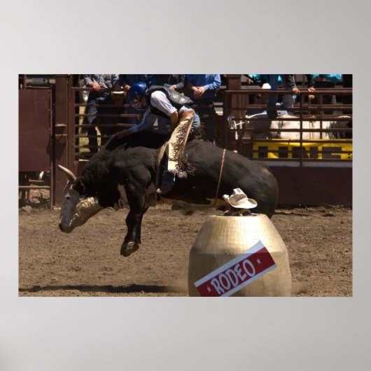 Poster Bull rider est accroché pour ma vie chère (Devant)