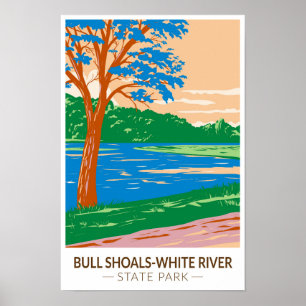 Poster Bull Shoals - Parc d'État de White River Arkansas