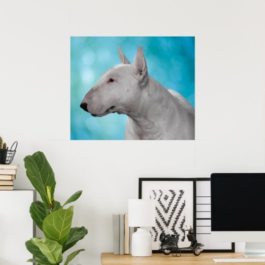Poster Bull Terrier (Bureau à domicile)