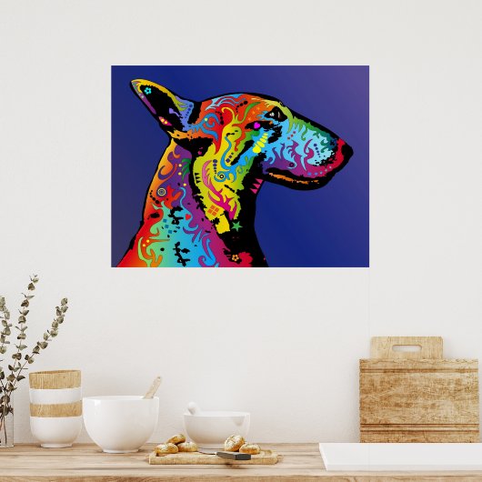Poster Bull Terrier (Cuisine)