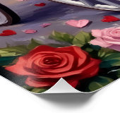 Poster Bull Terrier Dog Valentine's Day (Coin)