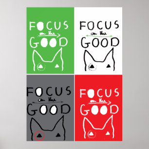 Poster Bull Terrier Pop Art Focus sur la BONNE inspiratio