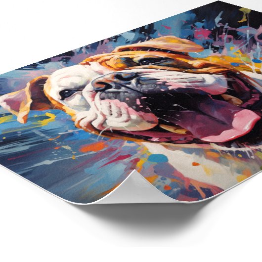 Poster Bulldog anglais (Coin)