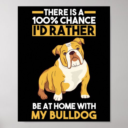 Poster Bulldog anglais (Devant)