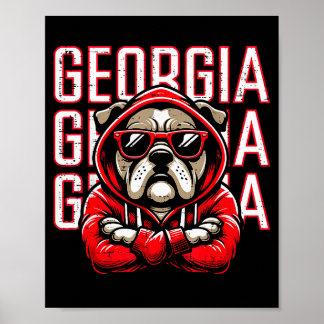 Poster Bulldog Boys Youth Teen Kids Men Girls Women