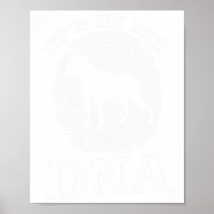 Poster Bulldog Dna I empreintes digitales American Bulldo
