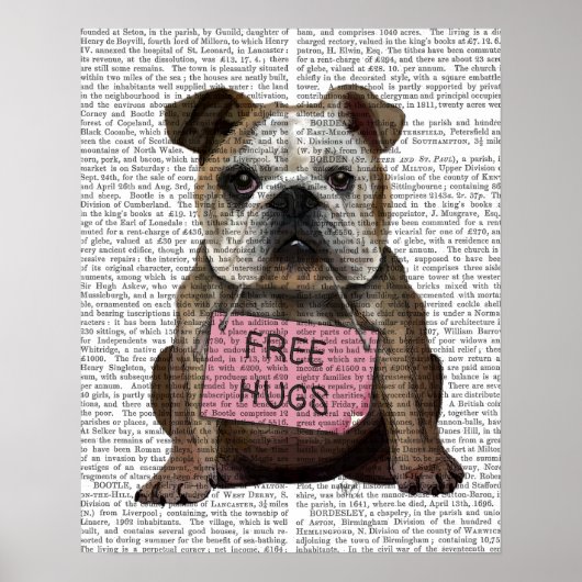 Poster Bulldog Free Hugs (Devant)