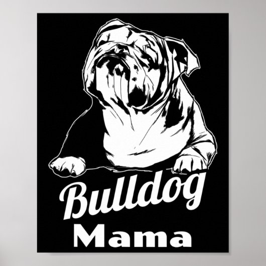 Poster Bulldog Mama (Devant)