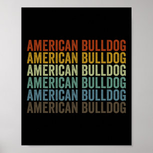 Poster Bulldog Retro