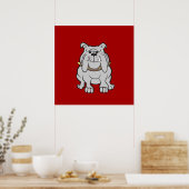 Poster Bulldogs mascot on Red Dog Lover Venin (Cuisine)