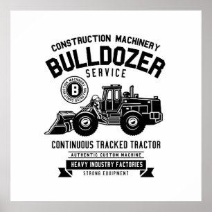 Poster Bulldozer
