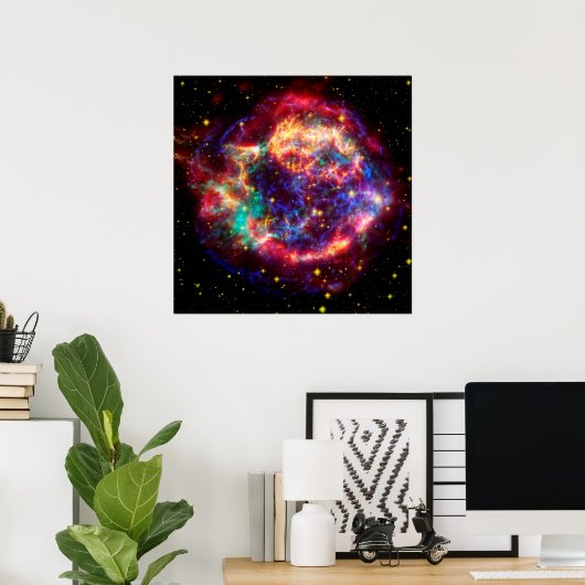 Poster Bulle Cassiopeias Supernova - beauté dans l'espace (Bureau à domicile)