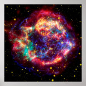 Poster Bulle Cassiopeias Supernova - beauté dans l'espace (Devant)