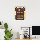 Poster Bulle d'accueil occidentale et brasseries pour cou (Bureau à domicile)