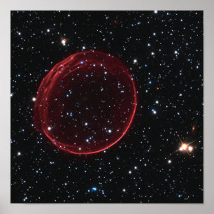 Poster Bulle de supernova céleste Photo de l'espace