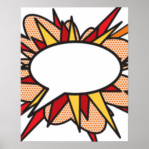 Poster Bulle de texte PERSONNALISÉ DONNEZ VOTRE AVIS