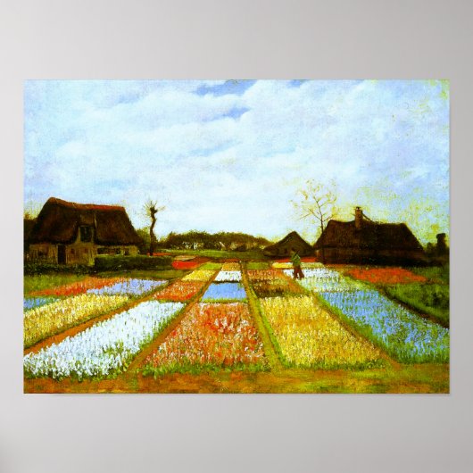 Poster Bulle Fields Holland Van Gogh Art (Devant)