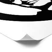 Poster bulle noire de hillary clinton (Coin)