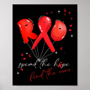 Poster bulle sang cancer conscience rouge propager l'espo