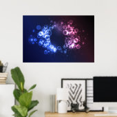 Poster Bulles (Bureau à domicile)