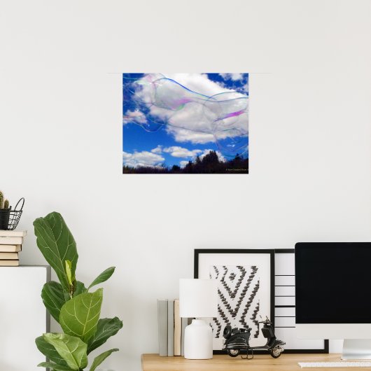 Poster Bulles (Bureau à domicile)