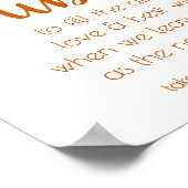 Poster Bulles d'automne simples | Burnt Orange Party Even (Coin)