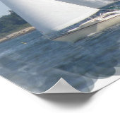 Poster Bulles de bateaux à voile Imprimer (Coin)
