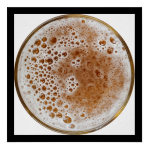 POSTER BULLES DE BIÈRE