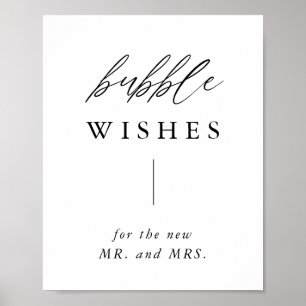 Poster Bulles de calligraphie rustique Envoi Désactivé
