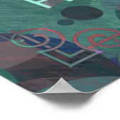 Poster Bulles de la discipline de forme (Coin)