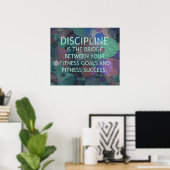 Poster Bulles de la discipline de forme (Bureau à domicile)