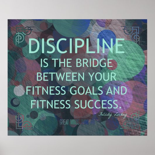 Poster Bulles de la discipline de forme (Devant)