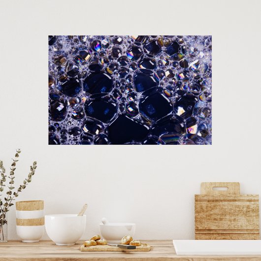 Poster bulles de mousse (Cuisine)